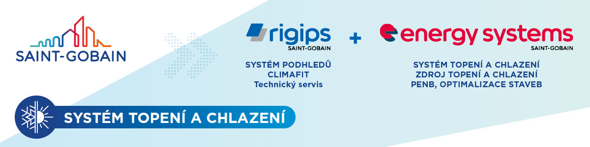 Saint-Gobain Rigips a Energy Systems – systém topení a chlazení