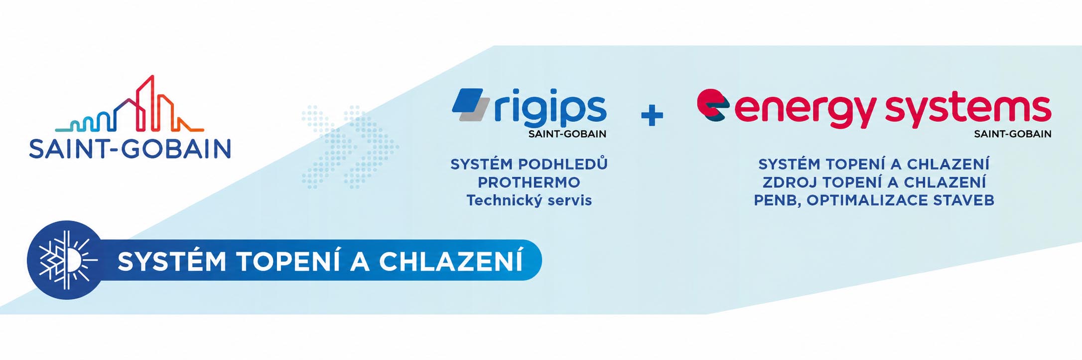 Saint-Gobain Rigips a Energy Systems – systém topení a chlazení
