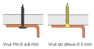 Vrut FN, do dřeva