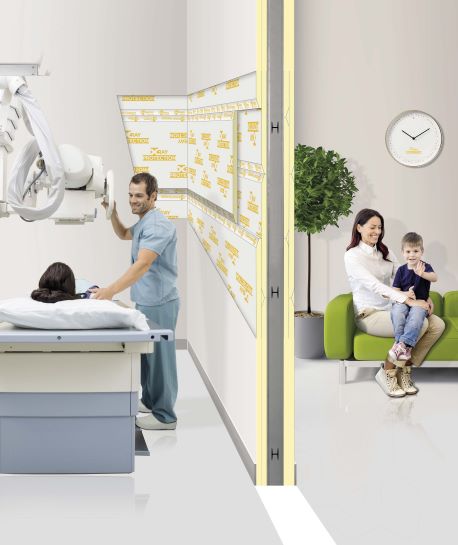 Bezolovnatá ochrana proti RTG záření: systém Rigips<sup>®</sup> X-Ray Protection